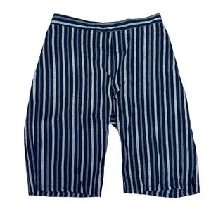 Vintage blue and white striped bermudas size M/L